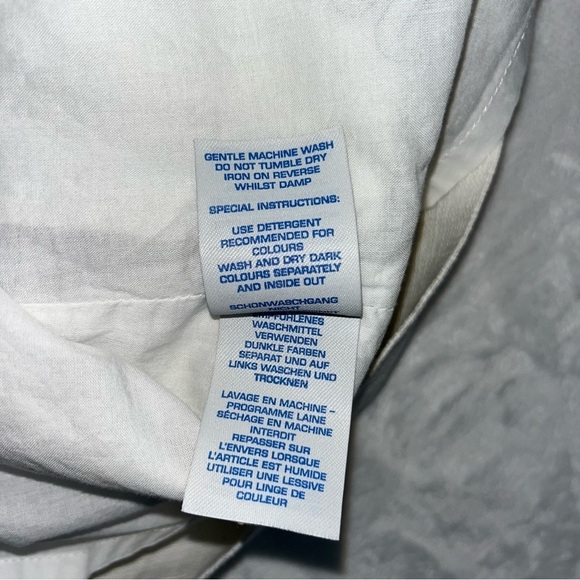 BODEN Black White Sheath Dress Sleeveless Sz US 6R Embroidered Designs Cotton - Picture 7 of 11